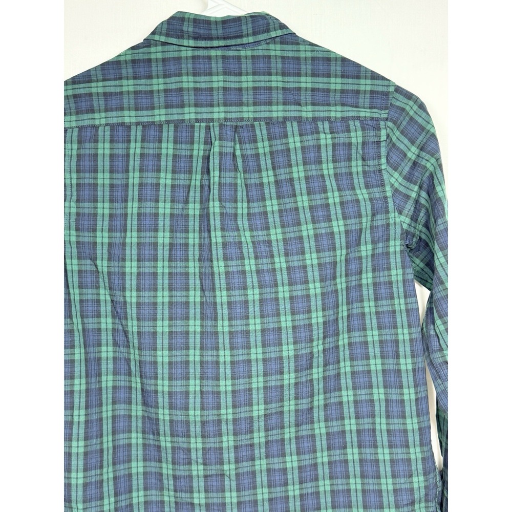Crewcuts Boys Long Sleeve Flex Casual Shirt Black Watch Plaid Button Down 10 - Picture 9 of 9